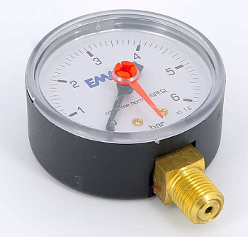 Манометр рад. 80/6 (3/8", 0-6 бар) EMMETI